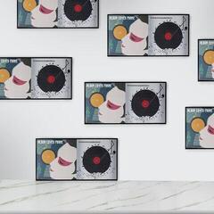 Seinale paigaldatud vinüülplaatide hoidja Muziker MUZR65A Seinale paigaldatud vinüülplaatide hoidja Black - 5