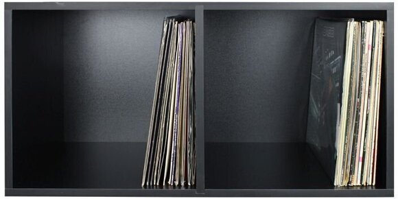 Pudełko na płyty LP Muziker Vinyl Records Cube Case, Double design Pudełko na płyty LP Black - 7