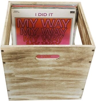 Vinilinių plokštelių dėžutė Muziker Self-Assembly Plywood Record Storage Case MUZR39A (B-Stock) #990530 - 7