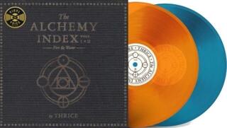 Disque vinyle Thrice - Alchemy Index, Vols. 1 & 2: Fire & Water (Indie Exclusive) (45 RPM) (Translucent Orange/Blue Coloured) (2 LP) - 1