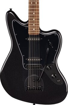 Elektrische gitaar Fender Squier FSR Affinity Jaguar LRL Metallic Black Elektrische gitaar - 3