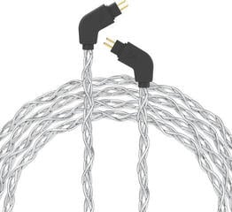 Кабел за слушалки Dekoni Audio Ensemble Post-Split 2-Pin IEM Silver Braided Кабел за слушалки - 1
