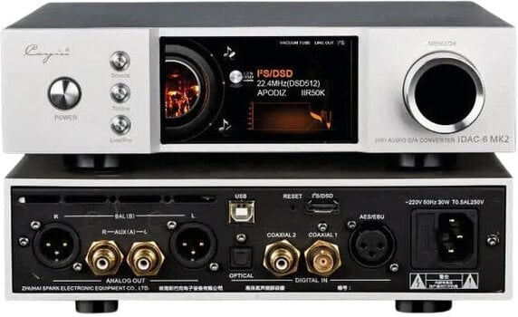 Hi-Fi DAC & ADC Interface Cayin IDAC-6 Silver Hi-Fi DAC & ADC Interface - 3