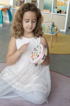 Fellbezogenes Tambourin Noicetone M D001-1 Yellow 5,9" Fellbezogenes Tambourin - 3