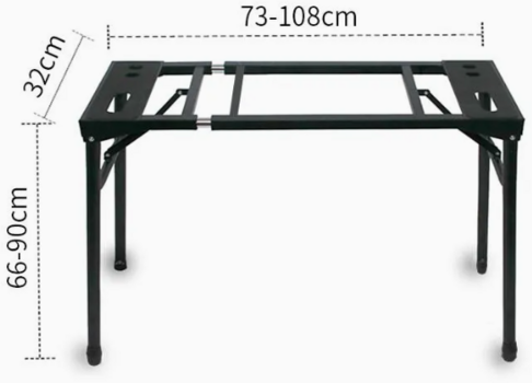 Zusammenlegbarer Keyboardständer
 Revoltage DPS2025 Zusammenlegbarer Keyboardständer White - 7