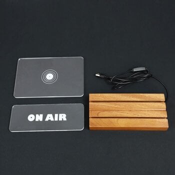 Namještaj za LP ploče Muziker Now Playing Vinyl Record Album Display Stand with Acrylic board Stalak Natural - 3