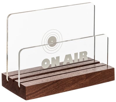 Namještaj za LP ploče Muziker Now Playing Vinyl Record Album Display Stand with Acrylic board Stalak Natural - 2