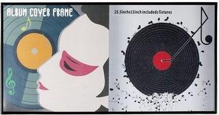 Seinale paigaldatud vinüülplaatide hoidja Muziker MUZR65A Seinale paigaldatud vinüülplaatide hoidja Black - 1