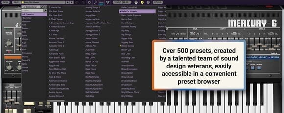 VST Instrument Cherry Audio Mercury-6 Synthesizer (Digital product) - 8