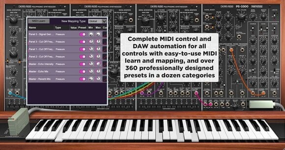 VST Instrument Cherry Audio PS-3300 Synthesizer (Produto digital) - 5