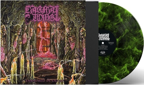 Вінілові платівки Carnal Tomb - Embalmed In Decay (Limited Edition) (Transparent Lime/Black Marbled Coloured) (LP) - 2