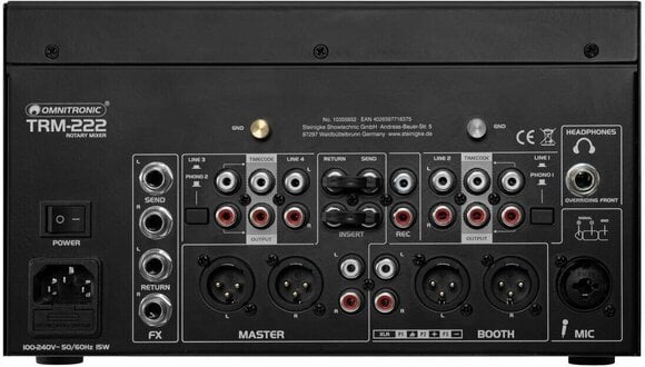 DJ mix pult Omnitronic TRM-222 DJ mix pult - 5