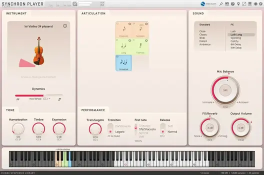 VST Instrument Vienna Symphonic Library Synchron Prime Strings II (Digital product) - 2