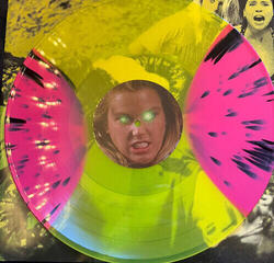 Disque vinyle Christopher Thomas - There's Nothing Out There (Original Soundtrack) (Highlighter Yellow with Hot Pink Moons + Black Glaze Coloured) (2 LP) - 3