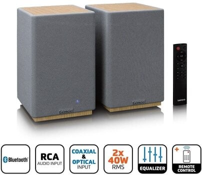 Hi-Fi Bežični zvučnik Lenco SPB-241WDGY Hi-Fi Bežični zvučnik Wood/Grey - 2