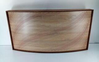 Fa akusztikai panel Mega Acoustic AcouStand Tangens Sonoma Oak/Walnut/Red Fa akusztikai panel (Sérült) - 1