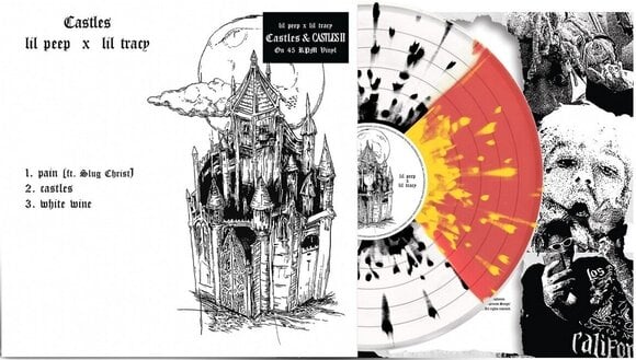 Hanglemez Lil Peep - Castles I & II (45 RPM) (Quad-Split Red/Yellow Splatter & White/Black Splatter Coloured) (LP) - 2