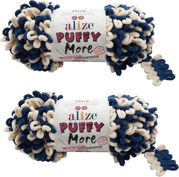 Strickgarn Alize 722 Navy Mosaic Strickgarn - 2