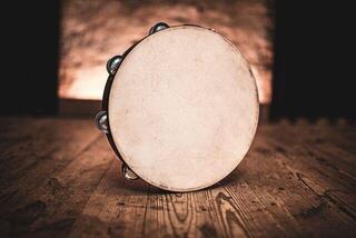 Head Tambourine Meinl FD12TAM Natural 12" Head Tambourine - 2