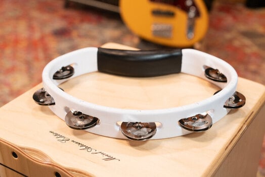 Percussion - Tambourin Meinl HTWH Headliner Series Hand Held ABS White Percussion - Tambourin - 7