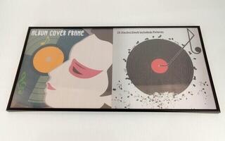 Stojak ścienny na płyty LP
 Muziker Vinyl record albums Frame Double Stojak ścienny na płyty LP Black (Jak nowe) - 1
