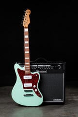 Electric guitar PSD Guitars JM-100 SeaFoam Green Electric guitar - 7
