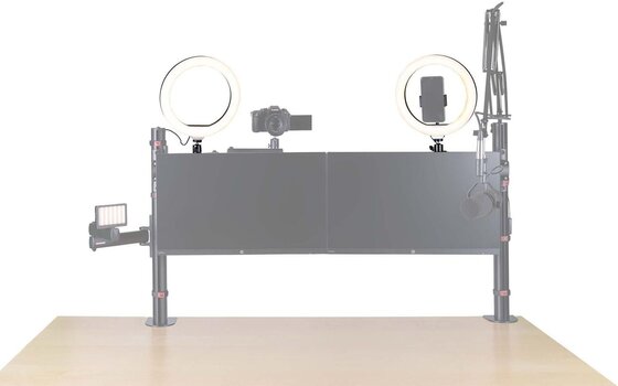 Holder for smartphone or tablet Gator Frameworks ID Series Creator Tree Ring Light Fixture - 3