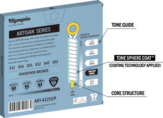 Struny pro akustickou kytaru Olympia ART-A1253/P Struny pro akustickou kytaru - 2