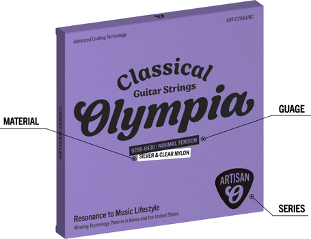 Nylon žice za klasičnu gitaru Olympia ART-C2843/NC Nylon žice za klasičnu gitaru - 2