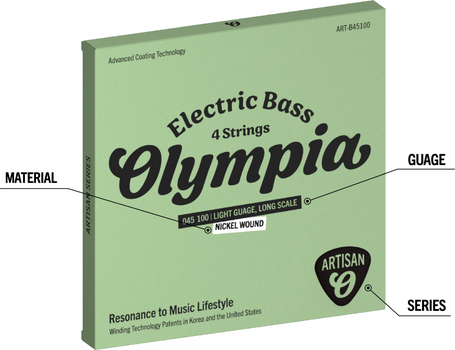 Bass guitar strings Olympia ART-B45100 Bass guitar strings - 2