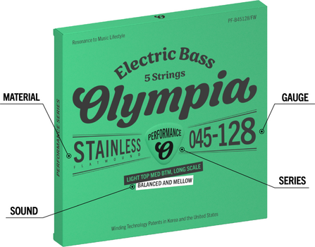Snaren voor basgitaar Olympia PF-B45128/FW Snaren voor basgitaar - 2