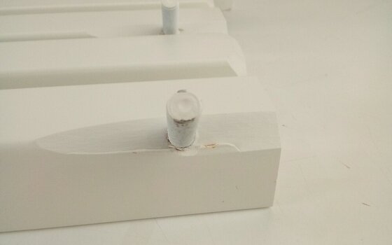 Banqueta de piano em madeira Yamaha B1 Banqueta de piano em madeira White (Tao bons como novos) - 3