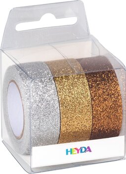 Material Heyda 203584374 Bandă cu sclipici Gold/Silver/Bronze - 2