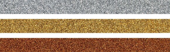 Material Heyda 203584374 Bandă cu sclipici Gold/Silver/Bronze - 3