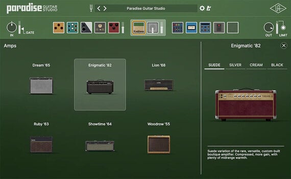 Студио софтуер Plug-In ефект Universal Audio Paradise Guitar Studio (Дигитален продукт) - 5