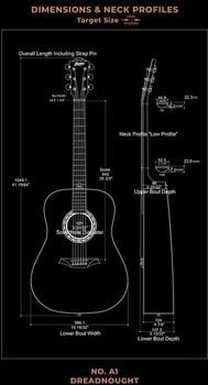 Akustická gitara Bromo BAR1H Historic Akustická gitara - 6