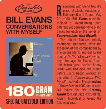 Disc de vinil Bill Evans - Conversations With Myself (Reissue) (180 g) (LP) - 4