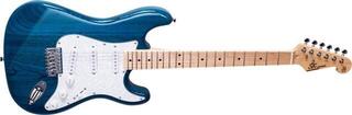 Electric guitar SX SST/ASH SET 2 Trans Blue Electric guitar - 3