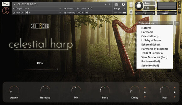 Biblioteca de samples/sons Sonuscore Celestial Harp (Produto digital) - 2