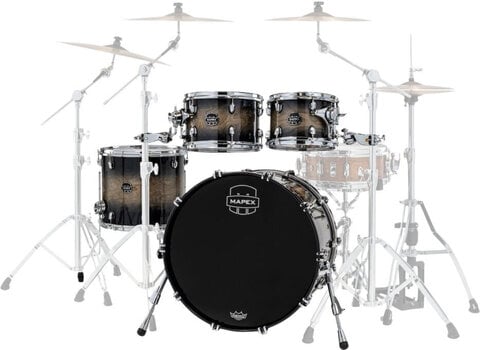 Set akustičnih bubnjeva Mapex SR529XUZXG Saturn VI Black Ink Burst Set akustičnih bubnjeva - 2