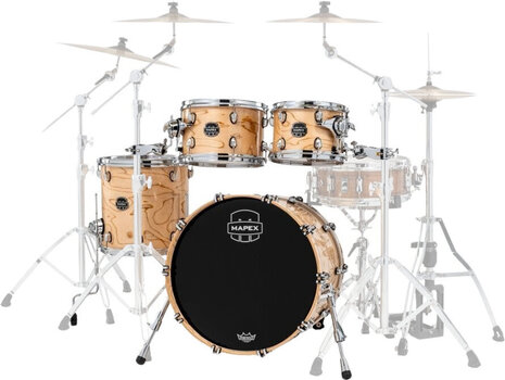 Set akustičnih bubnjeva Mapex SR504XZXN Saturn VI Natural Maple Burl Set akustičnih bubnjeva - 2