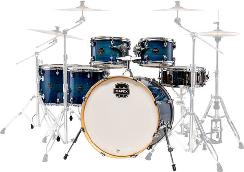 Set Batteria Acustica Mapex AR628SFUVNJ Armory Blue Wave Burst Set Batteria Acustica - 2