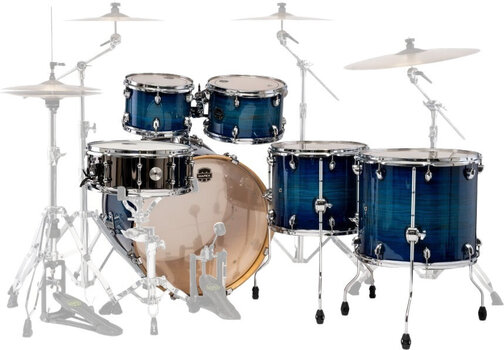 Set Batteria Acustica Mapex AR628SFUVNJ Armory Blue Wave Burst Set Batteria Acustica - 3