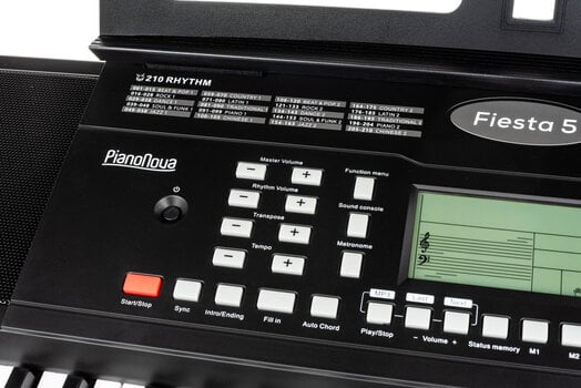 Keyboard with Touch Response Pianonova Fiesta 5 Keyboard with Touch Response Black - 6