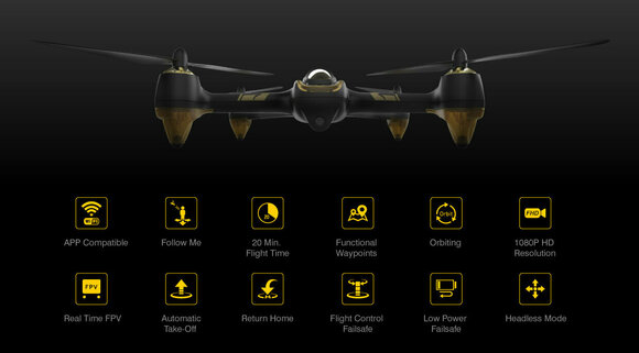 Dron Hubsan H501A X4 Brushless WIFI + Controller - 5