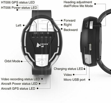 Contrôleur à distance pour les drones Hubsan HT006 GPS WATCH - 3