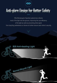 Oświetlenie rowerowe przednie Nextorch B20 800 lm Black Oświetlenie rowerowe przednie (Uszkodzone) - 6