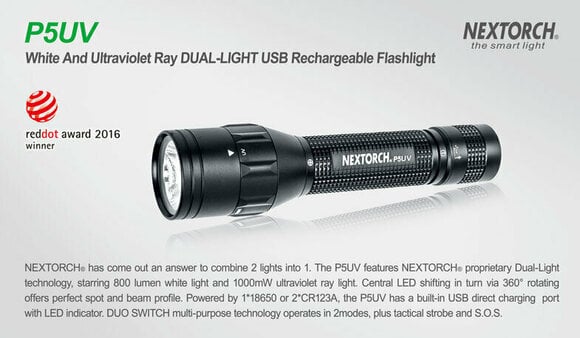 Ručna baterijska svjetiljka Nextorch P5UV Ručna baterijska svjetiljka - 3