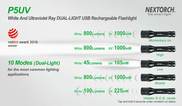 Flashlight Nextorch P5UV Flashlight - 16