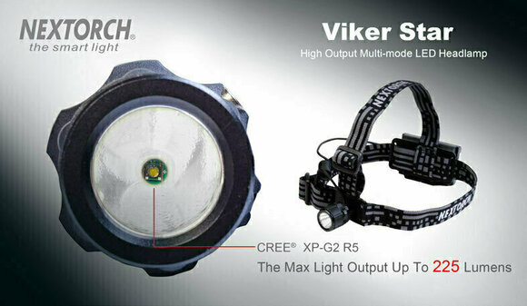 Stirnlampe batteriebetrieben Nextorch Viker Star 225 lm Kopflampe Stirnlampe batteriebetrieben - 5